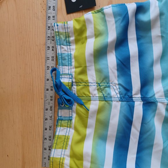 NEW! Ripzone Youth Swim Trunks Yellow/Blue ( 3419) - Picture 8 of 9